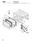 DOOR AND LATCH Diagram and Parts List for TEB794BBBA  Tappan Microwave Oven Combo