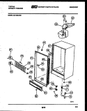 CABINET PARTS Diagram and Parts List for 99-1668-00-03  Tappan Freezer