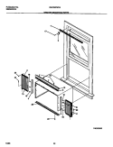 WINDOW MOUNTING PARTS Diagram and Parts List for GAC067W7A1  Gibson Air Conditioner