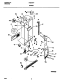 CABINET Diagram and Parts List for MRS20WRFW0  Frigidaire Refrigerator