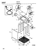 CABINET / TOP Diagram and Parts List for GWS645RBS4  Gibson Washer