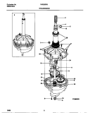 TRANSMISSION Diagram and Parts List for FWS235RBS1  Frigidaire Washer