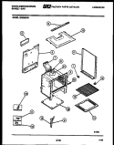 BODY PARTS Diagram and Parts List for GF620ND1  Frigidaire Range