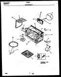 WRAPPER AND BODY PARTS Diagram and Parts List for MC850P11  Frigidaire Microwave