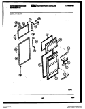 DOOR PARTS Diagram and Parts List for RT140LCH3  Frigidaire Refrigerator