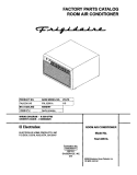 COVER Diagram and Parts List for FAL123K1A3  Frigidaire Air Conditioner