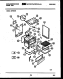 BODY PARTS Diagram and Parts List for GF750ND4  Frigidaire Range