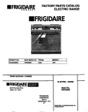COVER Diagram and Parts List for FED300BEBB  Frigidaire Range