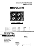 COVER Diagram and Parts List for FGC30S8HTA  Frigidaire Cooktop