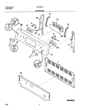 BACKGUARD Diagram and Parts List for GLEFS76AQJ  Frigidaire Range