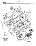 BODY Diagram and Parts List for FEF455WFBE  Frigidaire Range