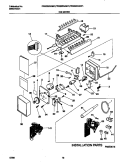 ICE MAKER Diagram and Parts List for FRS22ZGGD1  Frigidaire Refrigerator