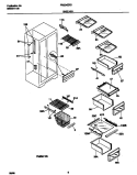 SHELVES Diagram and Parts List for FRS24ZRGW0  Frigidaire Refrigerator