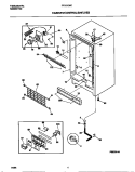 CABINET / CONTROLS / SHELVES Diagram and Parts List for FFU21D9CW2  Frigidaire Freezer