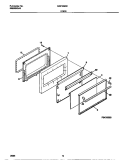 DOOR Diagram and Parts List for MGF324SEWA  Frigidaire Range