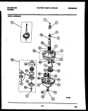 TRANSMISSION PARTS Diagram and Parts List for AW200G2W  Kelvinator Washer
