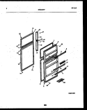 DOOR PARTS Diagram and Parts List for ATG185NCW0  Frigidaire Refrigerator