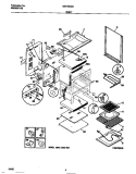 BODY Diagram and Parts List for MEF350SBDA  Frigidaire Range