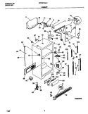 CABINET Diagram and Parts List for FRT22TSEK1  Frigidaire Refrigerator