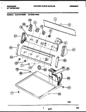 CONSOLE AND CONTROL PARTS Diagram and Parts List for FDG847RBS0  Frigidaire Dryer