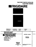 COVER Diagram and Parts List for FEF455WFBE  Frigidaire Range