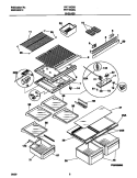 SHELVES Diagram and Parts List for FRT18IQGJW1  Frigidaire Refrigerator