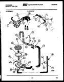 PUMP, WATER VALVE AND WATER INLET Diagram and Parts List for WISCL6  Frigidaire Washer