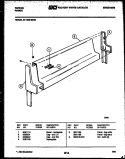 BACKGUARD Diagram and Parts List for 37-1039-00-04  Tappan Range