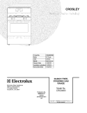 COVER Diagram and Parts List for CRG3480ISSB  Crosley Range