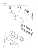 BACKGUARD Diagram and Parts List for NGSG3PMASA  Frigidaire Range