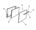DOOR Diagram and Parts List for KF211KDD0  Frigidaire Range