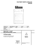 COVER Diagram and Parts List for GGR341AS4  Gibson Dryer