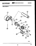 BLOWER AND DRIVE PARTS Diagram and Parts List for DE150KDD3  Frigidaire Dryer