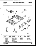 COOKTOP PARTS Diagram and Parts List for G30LPNL1  Frigidaire Range
