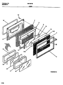 DOOR Diagram and Parts List for GEF357CBSA  Gibson Range
