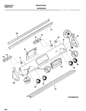 BACKGUARD Diagram and Parts List for FED355CCBF  Frigidaire Range