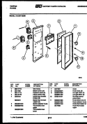 CONTROL PANEL Diagram and Parts List for 73-3757-23-08  Tappan Range