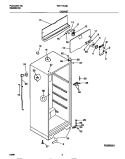 CABINET Diagram and Parts List for WRT13CGBY3  Frigidaire Refrigerator