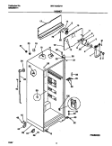 CABINET Diagram and Parts List for WRT16DGEW2  Frigidaire Refrigerator