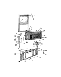 CABINET, WINDOW MOUNTING PARTS (`AA Diagram and Parts List for A13MUD2  Frigidaire Air Conditioner