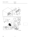 SYSTEM Diagram and Parts List for GLRT184TCW4  Frigidaire Refrigerator