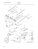Part Location Diagram of 5304462156 Frigidaire BURNER