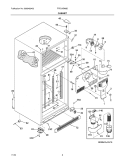 CABINET Diagram and Parts List for FRT21BW8DB0  Frigidaire Refrigerator