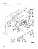 BACKGUARD Diagram and Parts List for FGF379WXBCA  Frigidaire Range