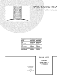 COVER Diagram and Parts List for FHWC3060LSA  Uni Range Hood