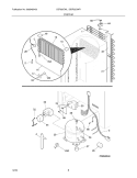 SYSTEM Diagram and Parts List for GDR22CWR4  Frigidaire Refrigerator