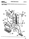 CABINET Diagram and Parts List for UFP19NL3  Frigidaire Freezer