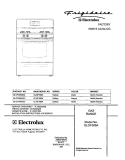 COVER Diagram and Parts List for GLGF366AQC  Frigidaire Range