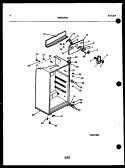 CABINET PARTS Diagram and Parts List for TSK150HN0D  Kelvinator Refrigerator