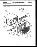 CABINET PARTS Diagram and Parts List for FAL106P1A1  Frigidaire Air Conditioner